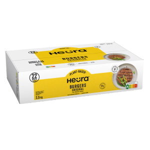 Hamburguesa vegana Burgers horeca foodservice 25 kilos Heura Distribuidor Proveedor Al por mayor Wholesale Taula Verda Amazing Foods