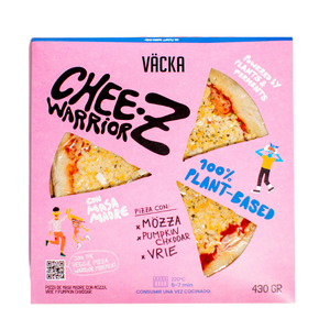 Pizza Vacka Cheez Warrior queso vegano Vacka Distribuidor vegano Proveedor Plant Based La Taula Verda Espana Barcelona