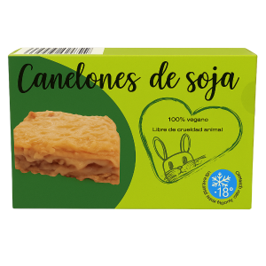 Canelones Soja Monveg Plant Based Distribuidor proveedor Taula Verda Barcelona Espana