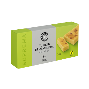 Turron De Almendra A La Canela Castillo De Jijona Plant Based Distribuidor proveedor Taula Verda Barcelona Espana