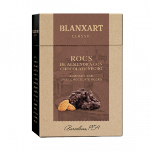 Estuche Rocs De Almendra Con Chocolate Negro Blanxart Plant Based vegano Proveedor Distribuidor Espana Barcelona