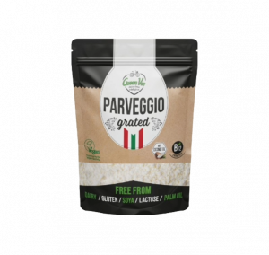 Queso Parveggio Grated Parmesano Rallado Green Vie Plant Based Distribuidor proveedor Taula Verda Barcelona Espana