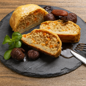 Welintong Relleno De Soja Y Verduras Con Salsa De Frutos Rojos Monveg Plant Based Distribuidor proveedor Taula Verda Barcelona-Espana