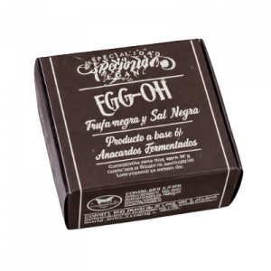 Egg oh Con Trufa Negra Romero Y Sal Kala Namak Fermento Vegano Plant Based Distribuidor proveedor Taula Verda Barcelona Espana
