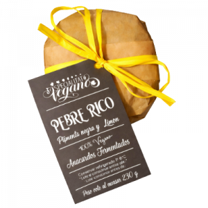 Pebre Rico Con Pimienta Negra Y Limon Fermento Vegano Plant Based Distribuidor proveedor Taula Verda Barcelona-Espana