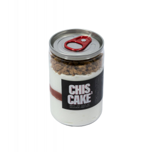 Vasito Lata-CheesCake Postre Vegano Cuvo Distribuidor vegano Proveedor Taula Verda Amazing Foods Barcelona Espana