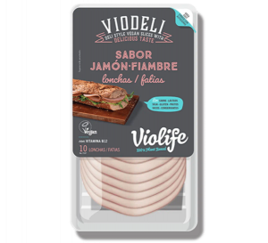 Viodeli Violife Lonchas Sabor Jamon Distribuidor Proveedor Distribuidor vegano Taula Verda vegana Amazing Foods Espana Barcelona