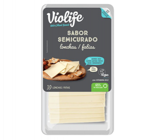 Violife lonchas con sabor semicurado Distribuidor Proveedor Distribuidor vegano Taula Verda vegana Amazing Foods Espana Barcelona