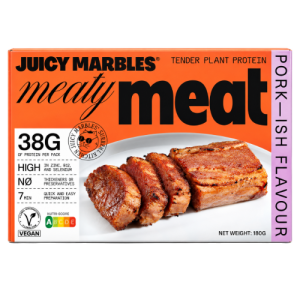 Carne Vegetal Estilo Cerdo Meaty Meat Juicy Marbles Distribuidor Proveedor Al por mayor Wholesale Taula Verda Amazing Foods